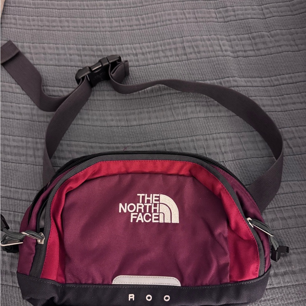 The North Face Burgundy and Red Belt Bag